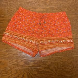 Orange Stretchy Shorts